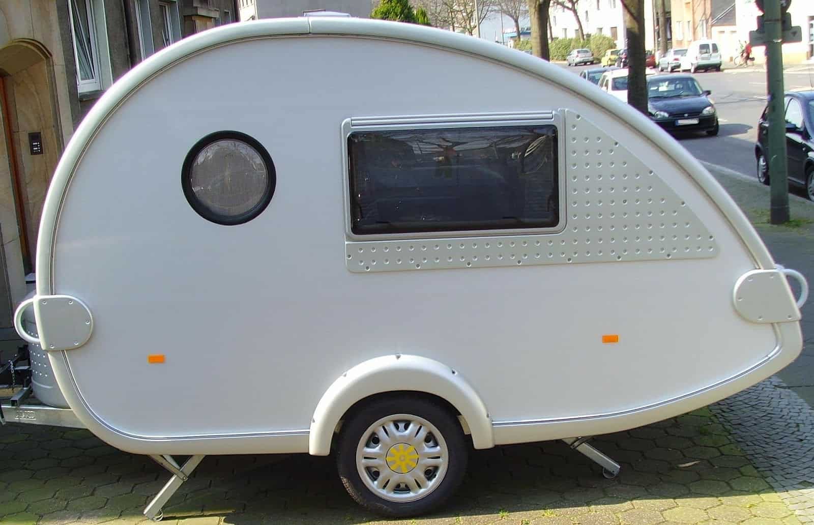 small travel trailer with toilet