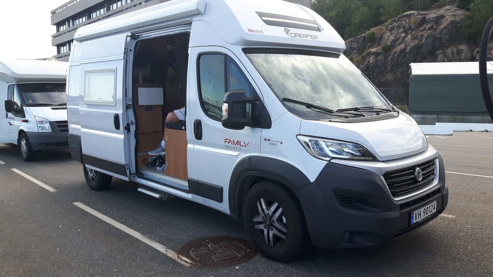 Class B RV with shower and bathroom